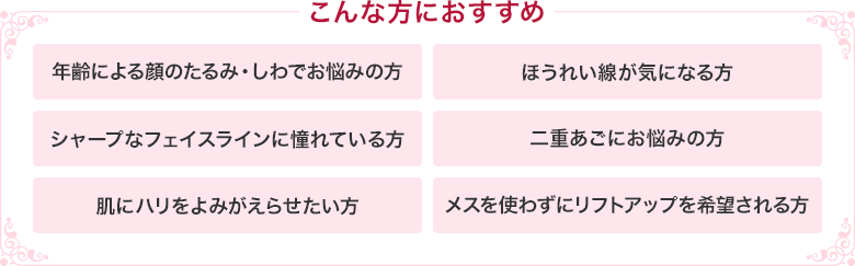 こんな方におすすめ